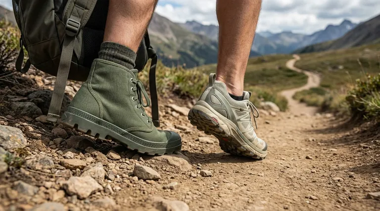 Quelle est l'approche recommandée lors de l'achat de nouvelles chaussures pour une randonnée de longue distance ? Choisir un produit éprouvé