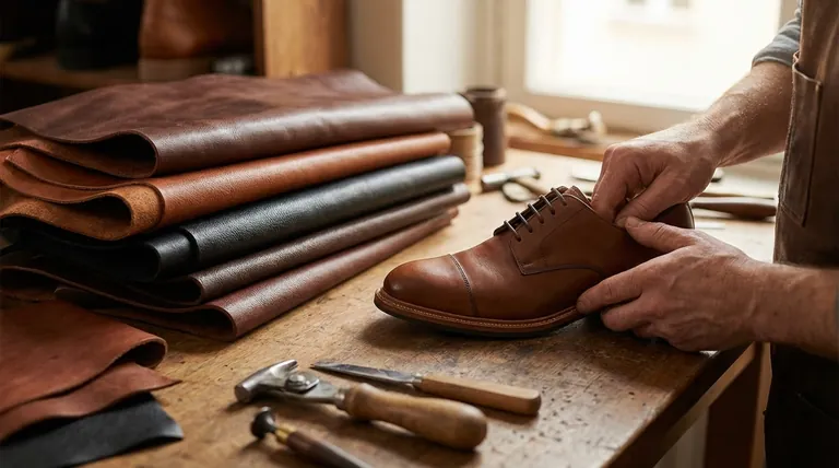 Qual è il tipo di materiale considerato migliore per le scarpe eleganti? Investi nella pelle pieno fiore per la longevità