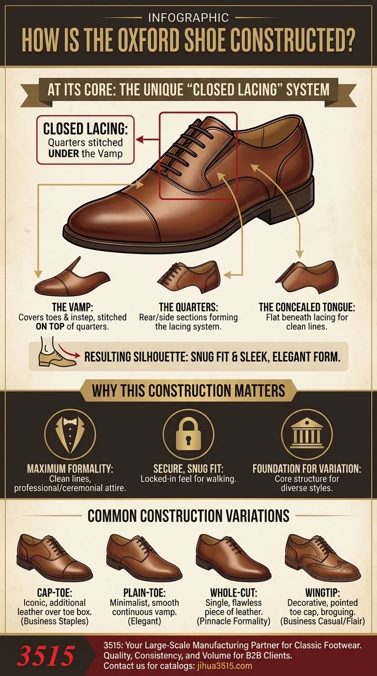 ¿Cómo se construye el zapato Oxford? La guía definitiva de su diseño elegante y formal Guía Visual