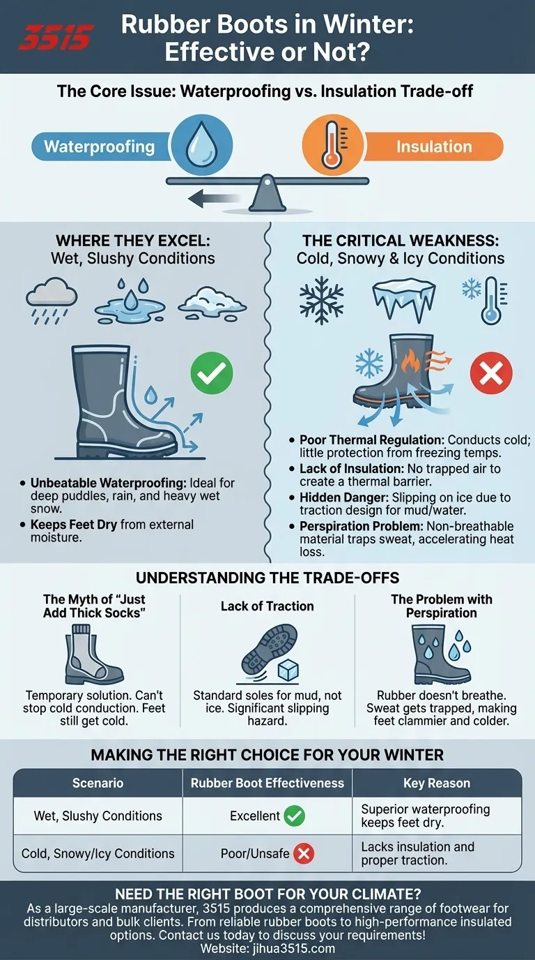 Quelle est l'efficacité des bottes en caoutchouc ou à enfiler en hiver ? La vérité surprenante sur la chaleur et la sécurité Guide Visuel