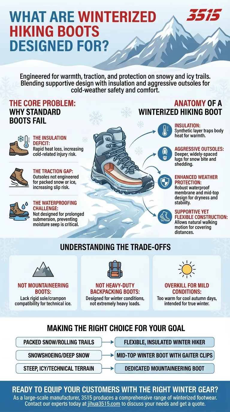 À quoi servent les chaussures de randonnée hivernales ? L'équipement essentiel pour la sécurité sur les sentiers enneigés Guide Visuel