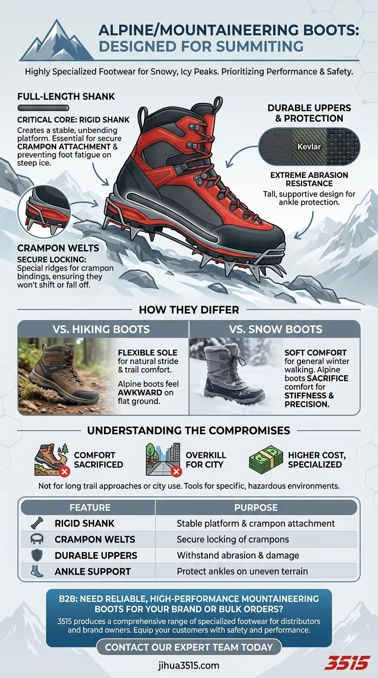 À quoi servent les chaussures d'alpinisme/de montagne ? L'équipement essentiel pour gravir les sommets glacés Guide Visuel