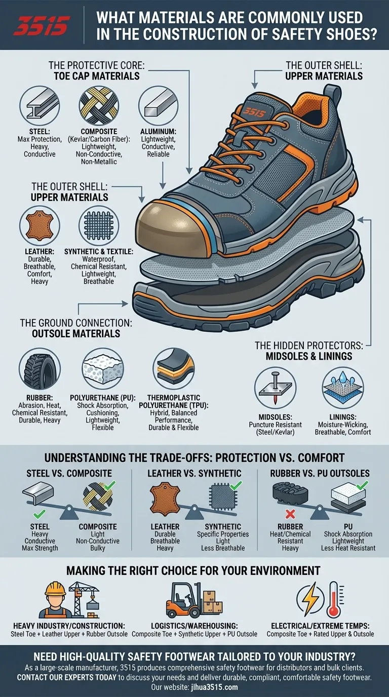 Какие материалы используются в защитной обуви? Руководство по конструкции защитной обуви Визуальное руководство