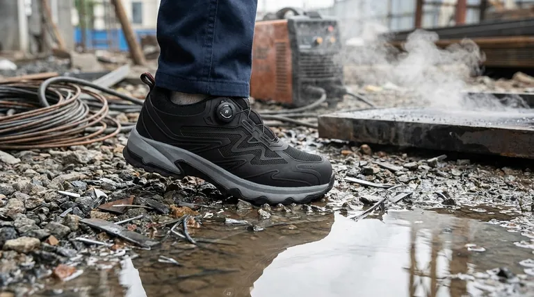 安全靴にはどのような追加機能がありますか?特定の作業上の危険に対する高度な保護