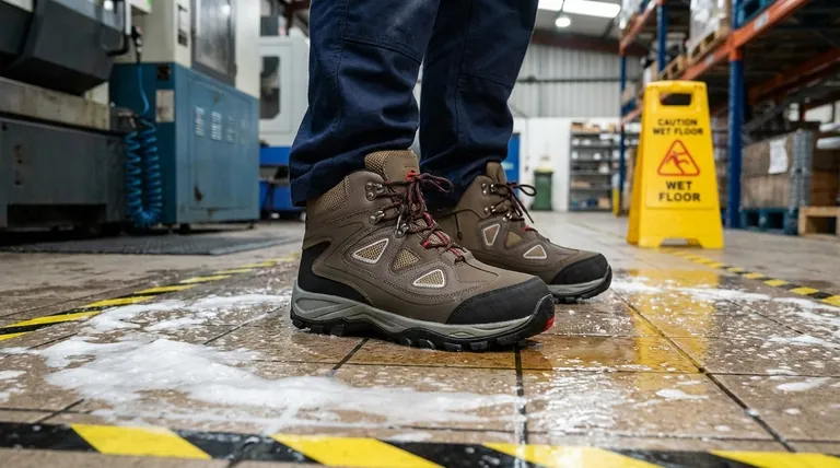 Como são classificados os sapatos de segurança antiderrapantes? Explicação das classificações SRA, SRB, SRC