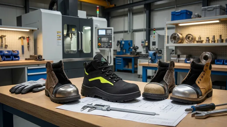 Quali sono i principali tipi di protezione per le dita dei piedi? Acciaio, composito o lega per i tuoi scarponi da lavoro