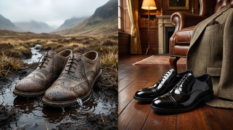 Quelle est l'origine des perforations sur les chaussures richelieu ? Des marais à l'affirmation de style