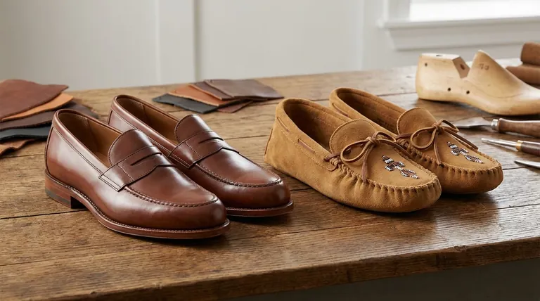En quoi les mocassins diffèrent-ils des chaussures à enfiler ? Comprendre la construction, la formalité et l'usage