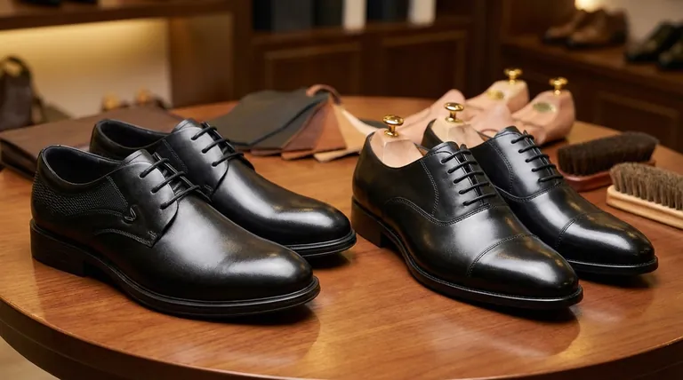 ¿Cuál es la diferencia entre los zapatos de punta lisa y los de punta con tapa? Una guía para elegir el zapato de vestir adecuado