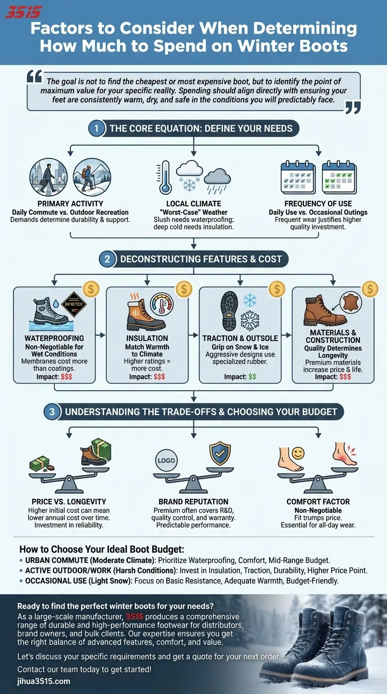 Quels facteurs faut-il prendre en compte pour déterminer le budget des bottes d'hiver ? Trouvez votre ajustement parfait et votre budget Guide Visuel