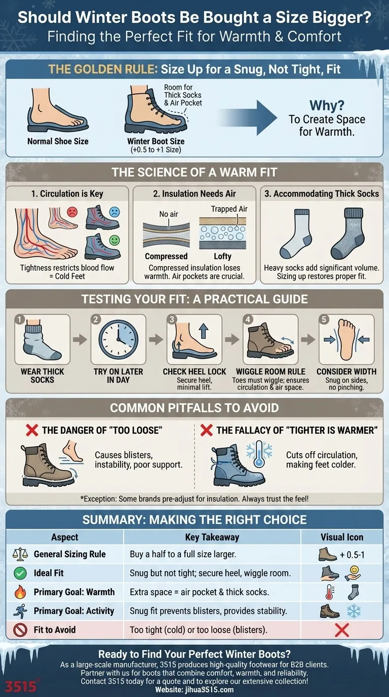 Les bottes d'hiver doivent-elles être une taille plus grande ? Obtenez un ajustement parfait pour une chaleur et un confort ultimes Guide Visuel
