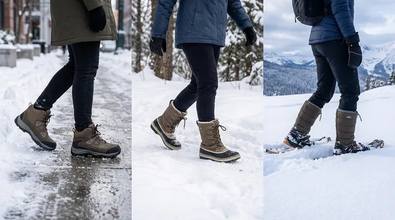 Comment la hauteur de la botte affecte-t-elle l'adéquation à différentes activités hivernales ? Adaptez vos bottes à votre aventure hivernale