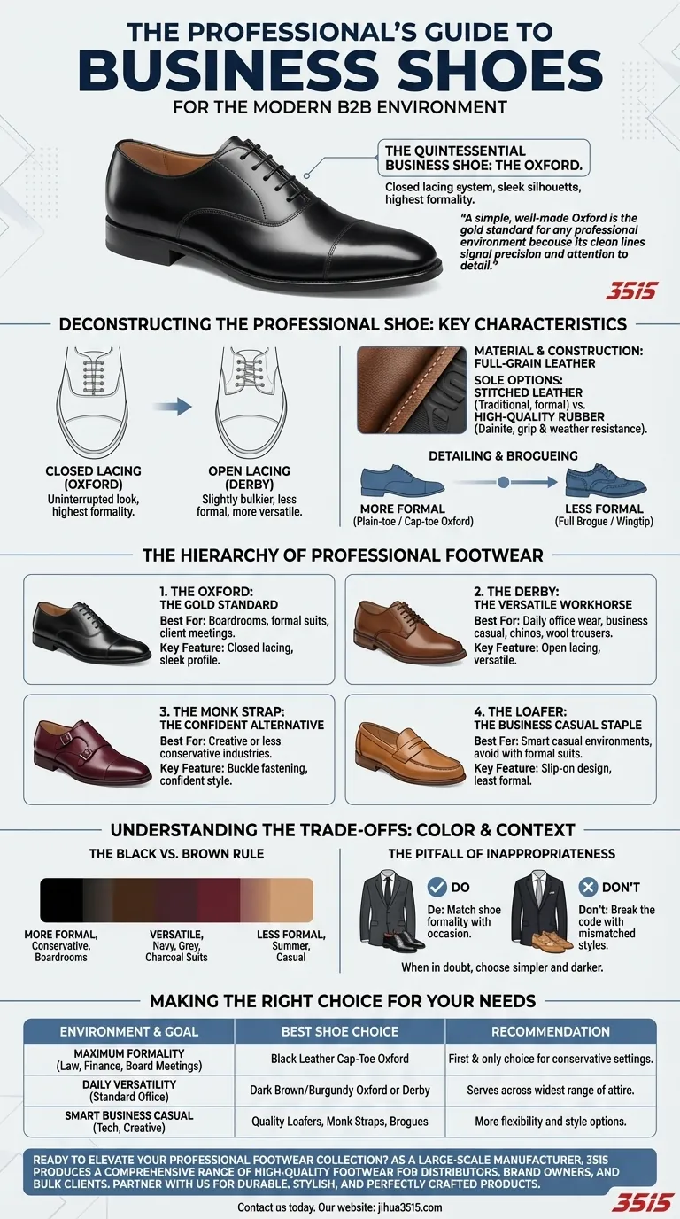 사업가는 어떤 신발을 신어야 할까요? 프로페셔널 성공을 위한 드레스 코드 마스터하기 시각적 가이드