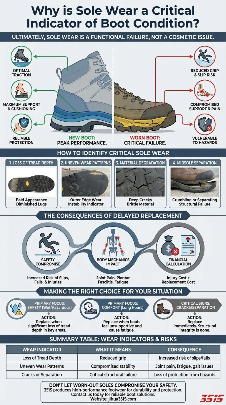 Warum ist Sohlenverschleiß ein wichtiger Indikator für den Zustand von Stiefeln? Der entscheidende Link zu Sicherheit & Leistung Visuelle Anleitung