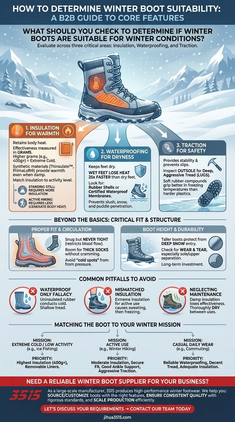 Que faut-il vérifier pour déterminer si des bottes d'hiver conviennent aux conditions hivernales ? Assurer chaleur, sécheresse et sécurité Guide Visuel