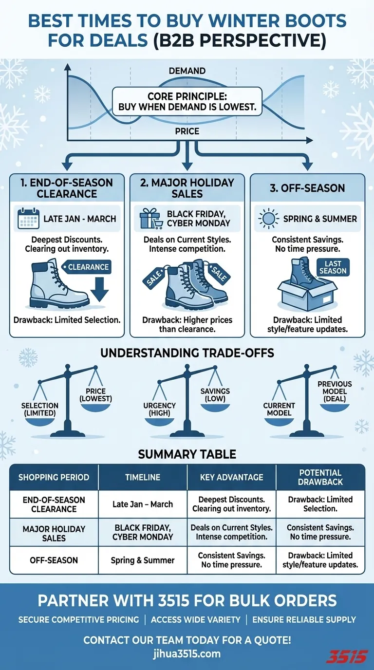 Quel est le meilleur moment pour acheter des bottes d'hiver pour les meilleures offres ? Un guide stratégique pour les économies saisonnières Guide Visuel