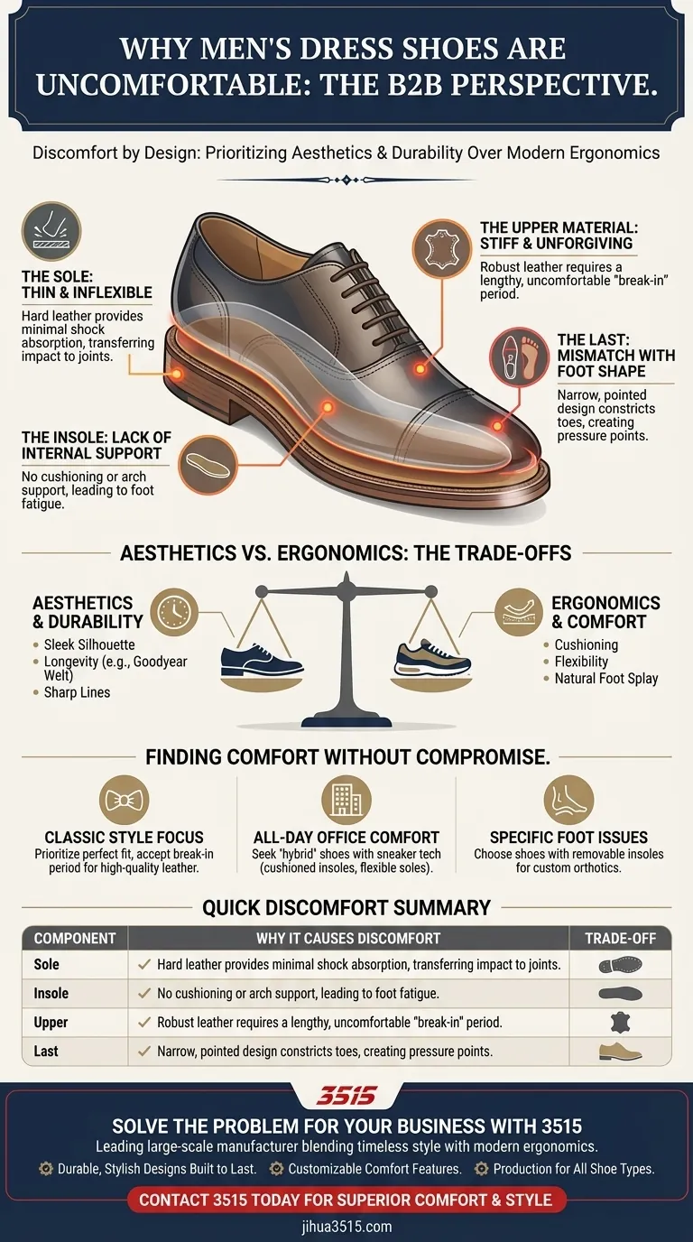 Каковы основные причины, по которым мужские туфли часто бывают неудобными? Разбираем компромисс между стилем и комфортом Визуальное руководство