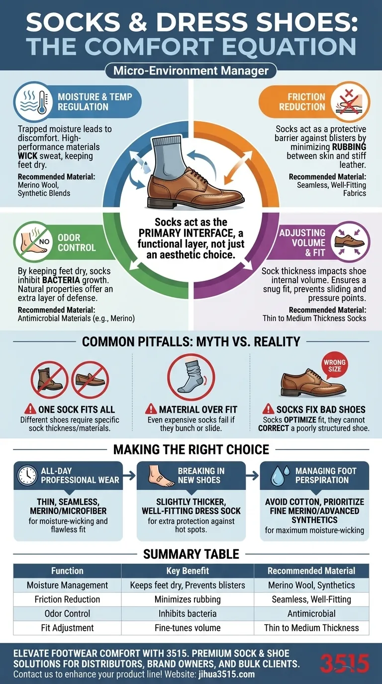 Quel rôle jouent les chaussettes dans l'amélioration du confort des chaussures habillées ? Conseils essentiels pour un port toute la journée Guide Visuel