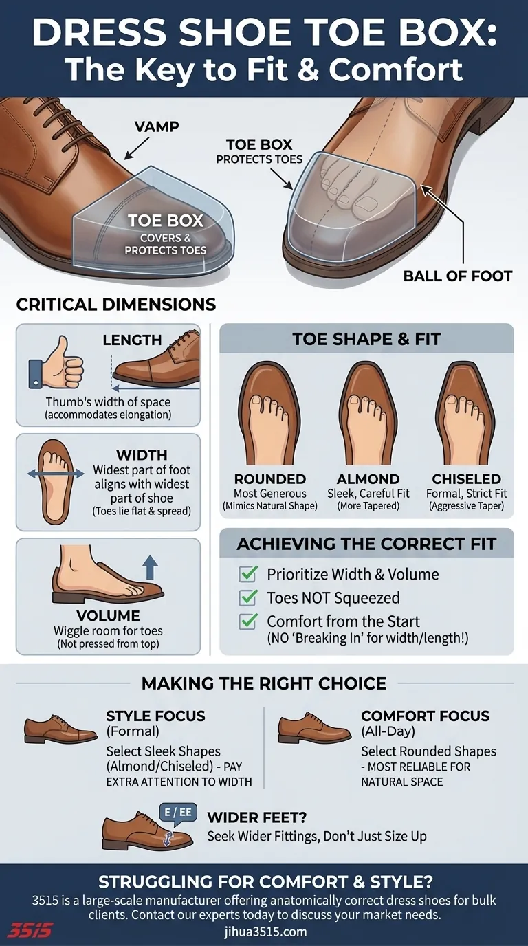 O que é a biqueira de um sapato social e como deve ser o seu ajuste? A Chave para o Conforto e Estilo Durante Todo o Dia Guia Visual