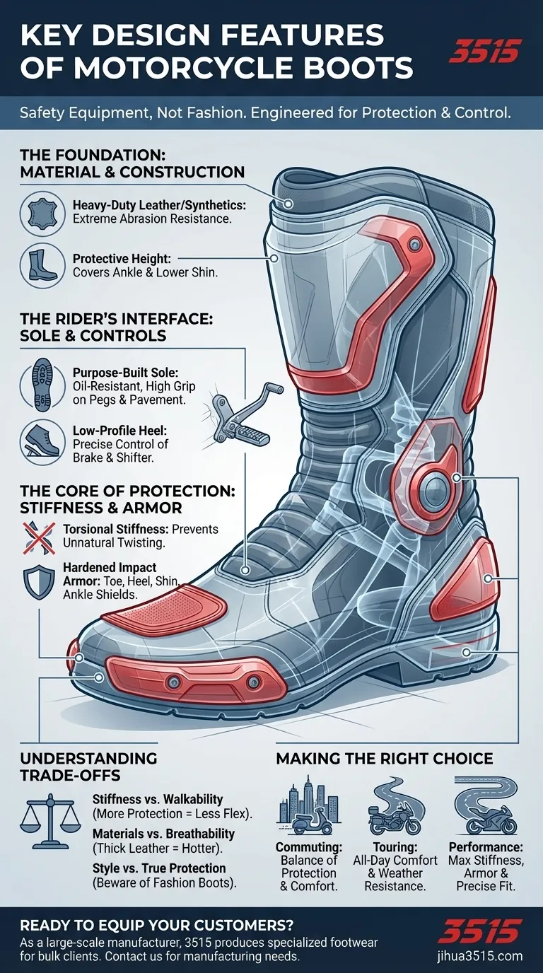 Quelles sont les caractéristiques de conception clés des bottes de moto ? Sécurité essentielle et performance expliquées Guide Visuel