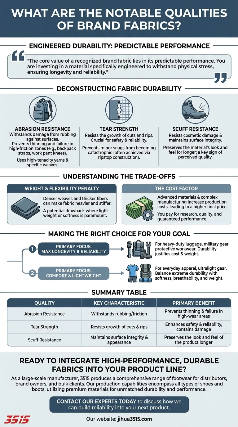 Quelles sont les qualités notables des tissus de marque ? Conçus pour une durabilité et des performances supérieures Guide Visuel