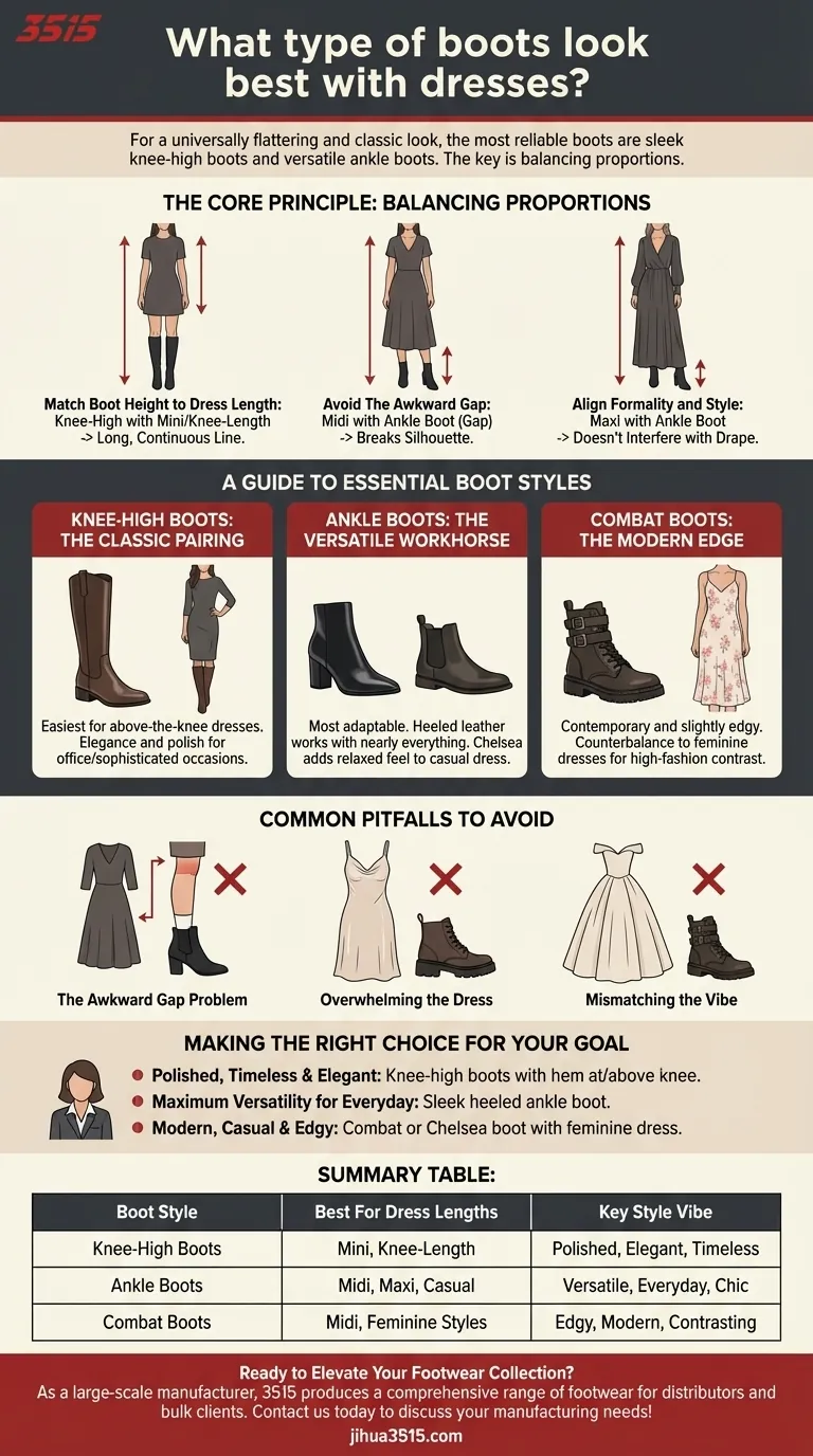 Quel type de bottes s'accorde le mieux avec les robes ? Obtenez un look impeccable et proportionné Guide Visuel