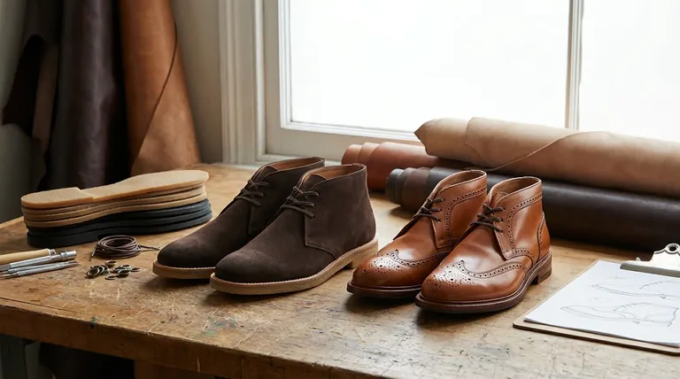 Quels matériaux et détails de style sont disponibles pour les bottines Chukka ? Trouvez votre style parfait