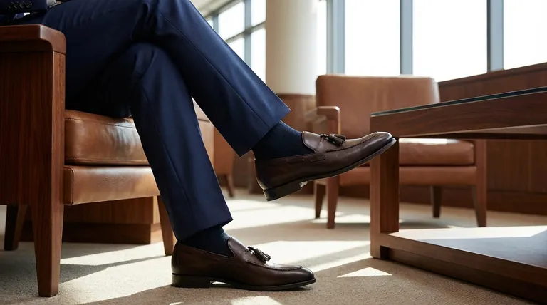 Quali sono i vantaggi di indossare mocassini con abiti da lavoro? Raggiungi un'eleganza sicura e moderna