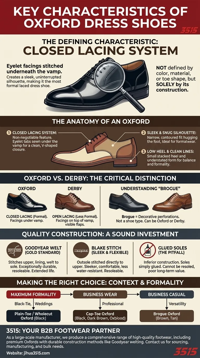 オックスフォードシューズの主な特徴は何ですか？時代を超越したフォーマルシューズガイド ビジュアルガイド