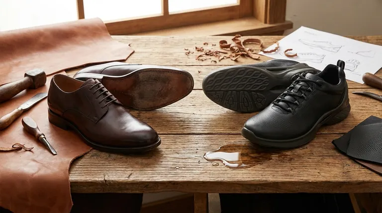 Quels matériaux sont couramment utilisés pour la semelle extérieure d'une chaussure habillée et quels sont leurs avantages ? Choisissez entre élégance et durabilité.