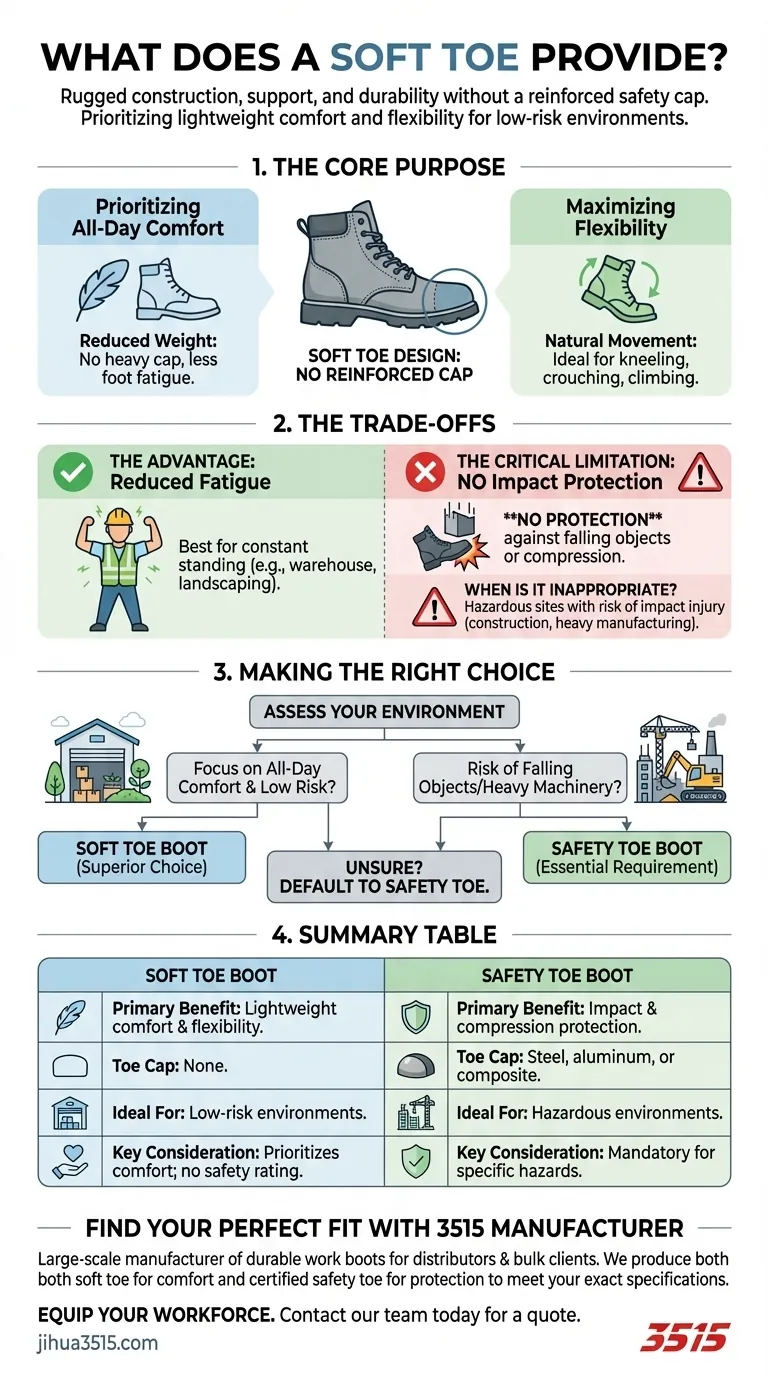 Que procure un embout souple ? Confort léger pour les environnements de travail à faible risque Guide Visuel