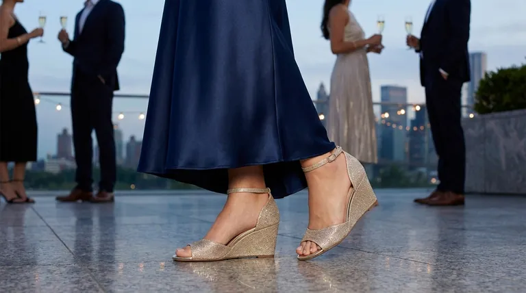 Comment les compensées allient-elles confort et glamour pour les robes de soirée ? Trouvez la paire parfaite pour tout événement.