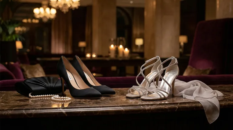 Quando escolher sapatos abertos ou fechados para vestidos de noite? Um guia para o calçado formal perfeito