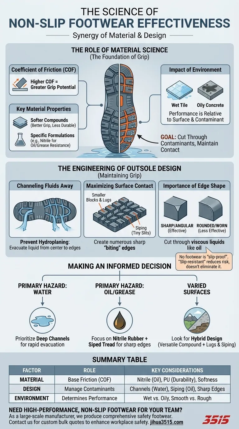 Comment la conception et la sélection des matériaux contribuent-elles à l'efficacité des chaussures antidérapantes ? La clé d'une résistance supérieure au glissement Guide Visuel