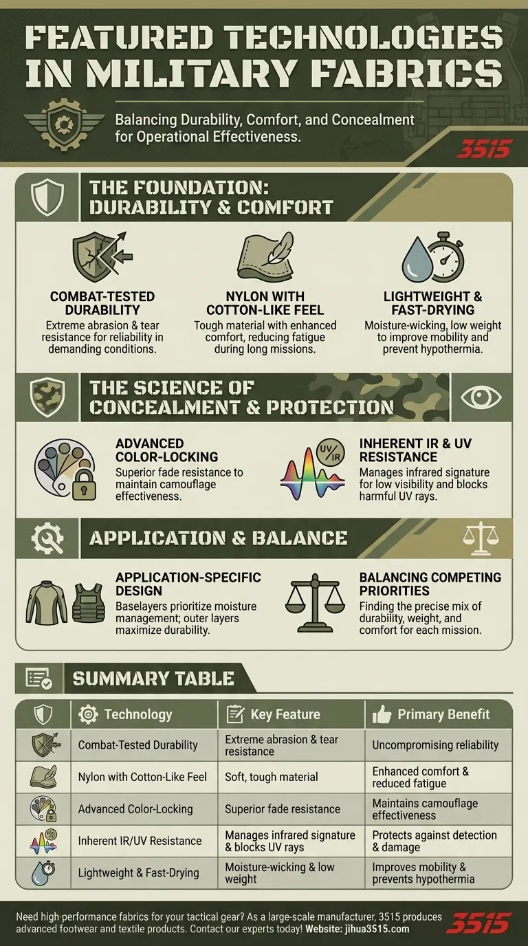 Welche herausragenden Technologien gibt es bei Militärstoffen? Eine eingehende Betrachtung von kampfbereiten Textilien Visuelle Anleitung