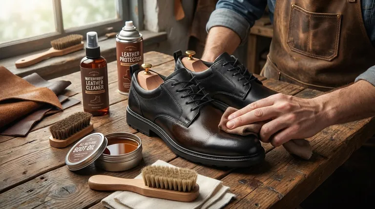 Quelles fournitures sont nécessaires pour l'entretien du cuir imperméable et huilé ? Kit essentiel pour une durabilité longue durée