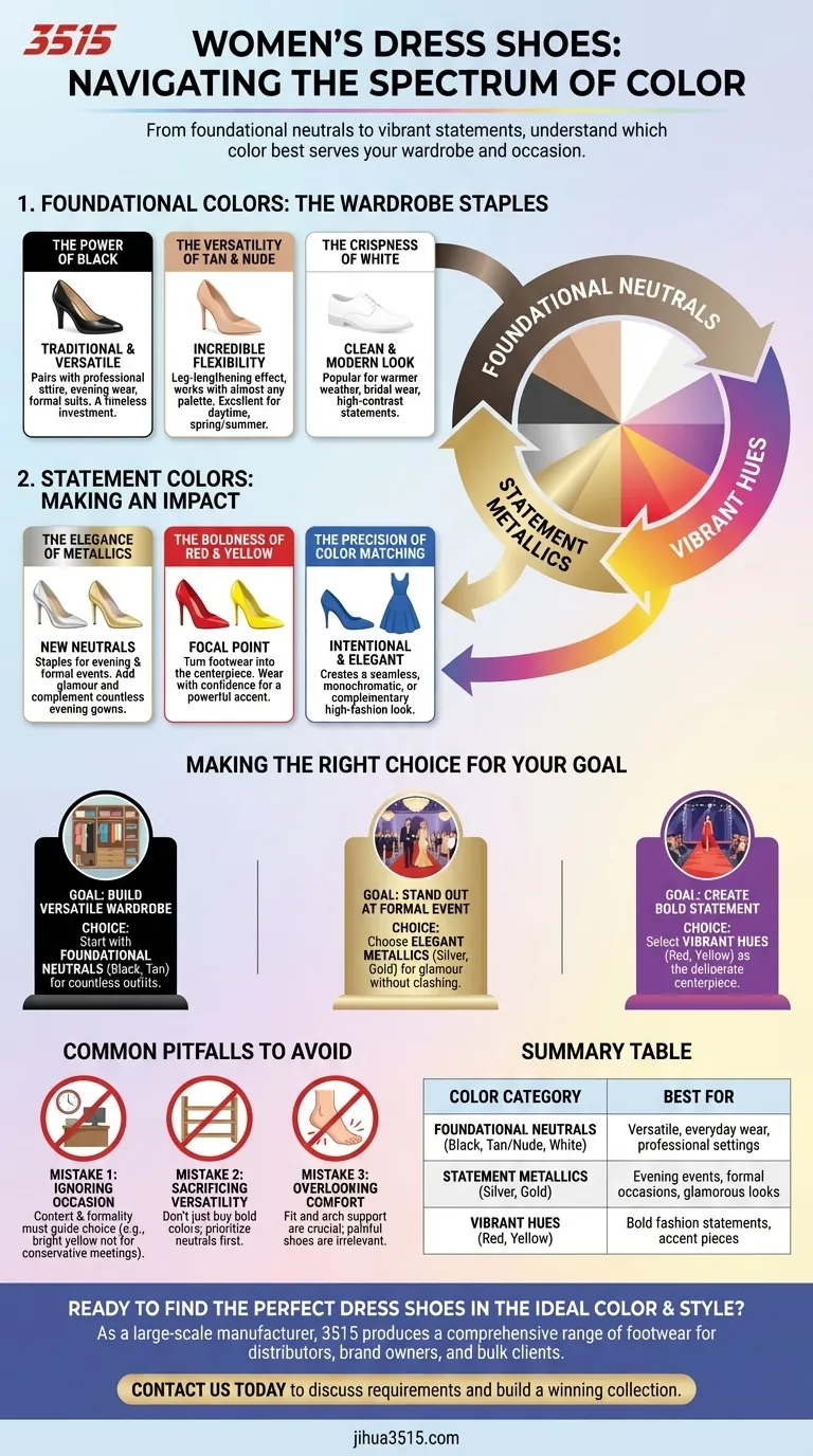 Какие цвета доступны для женской вечерней обуви? Найдите свой идеальный оттенок для любого случая. Визуальное руководство