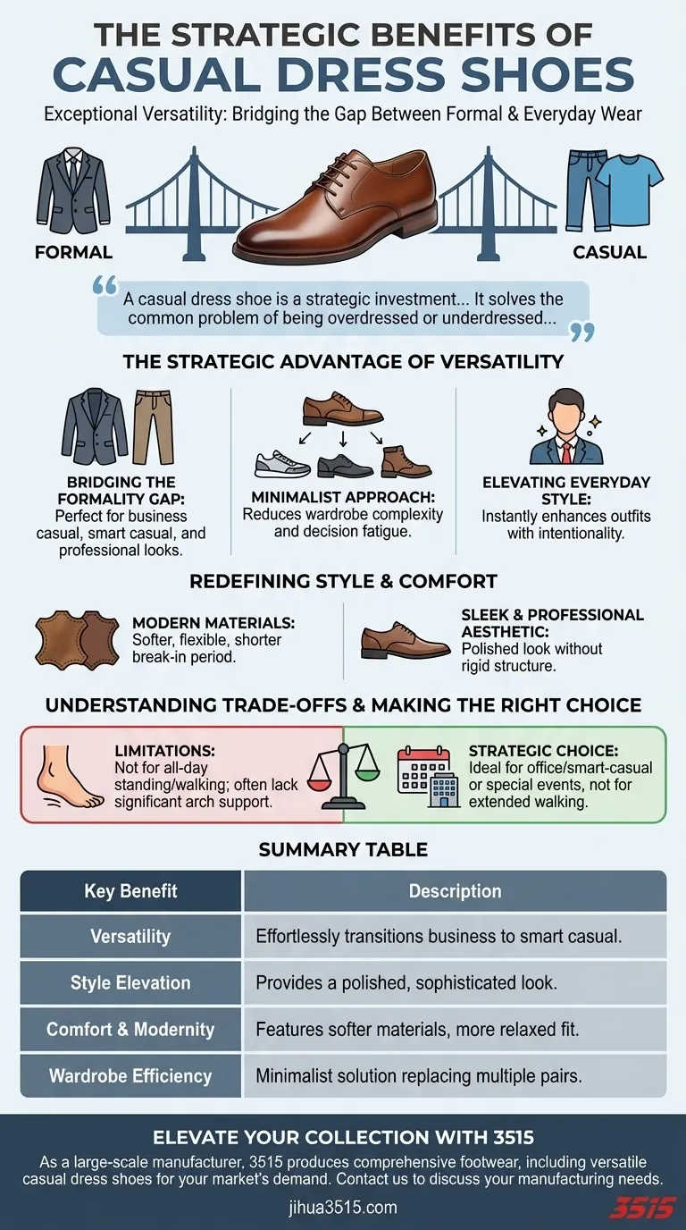 Quali sono i vantaggi di aggiungere scarpe eleganti casual al guardaroba? Padroneggia versatilità e stile Guida Visiva