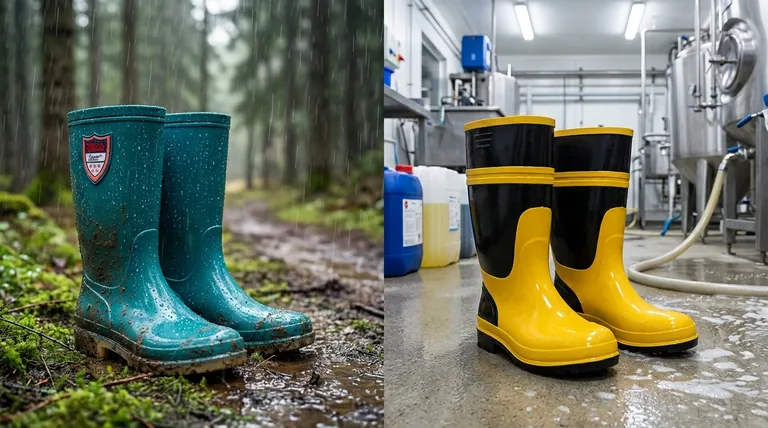 Was sind die beiden Hauptmaterialien für Gummistiefel? Wahl zwischen Naturkautschuk & PVC