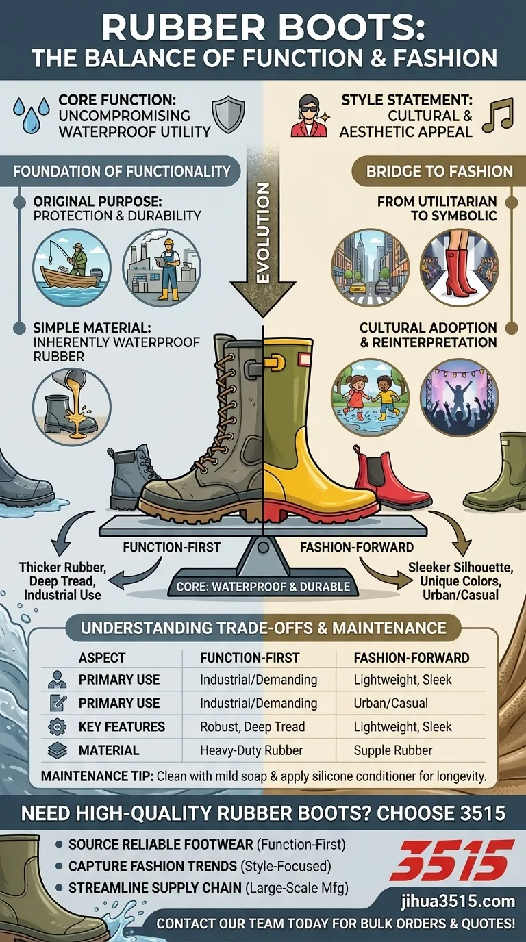 ラバーブーツは、機能性とファッション性の間でどのように位置づけられていますか？万能フットウェアの究極ガイド ビジュアルガイド