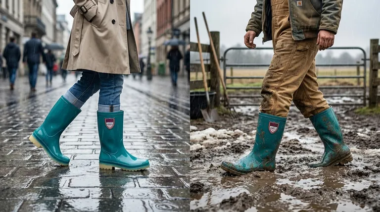 ラバーブーツは、機能性とファッション性の間でどのように位置づけられていますか?万能フットウェアの究極ガイド