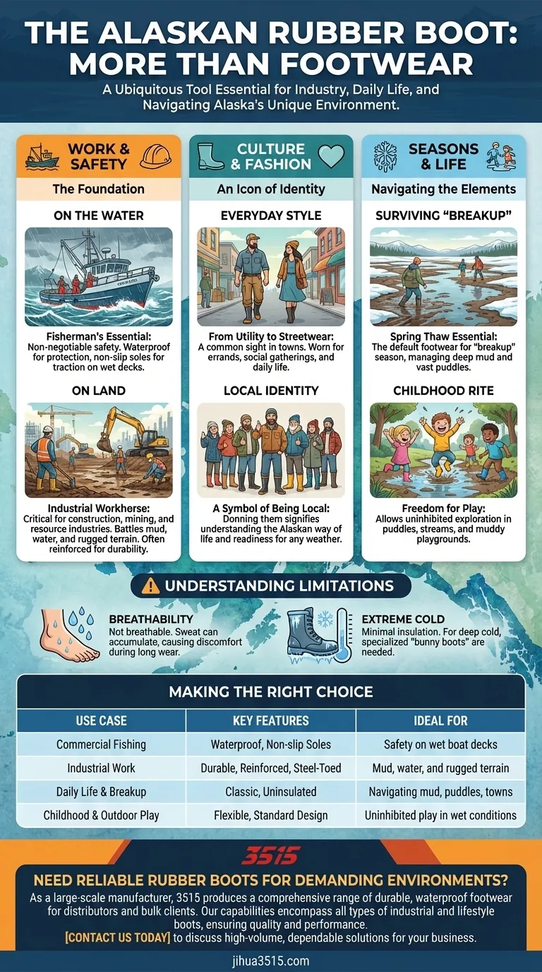 ¿Cuáles son los usos comunes de las botas de goma en Alaska? Equipo esencial para el trabajo, la vida y el ocio Guía Visual