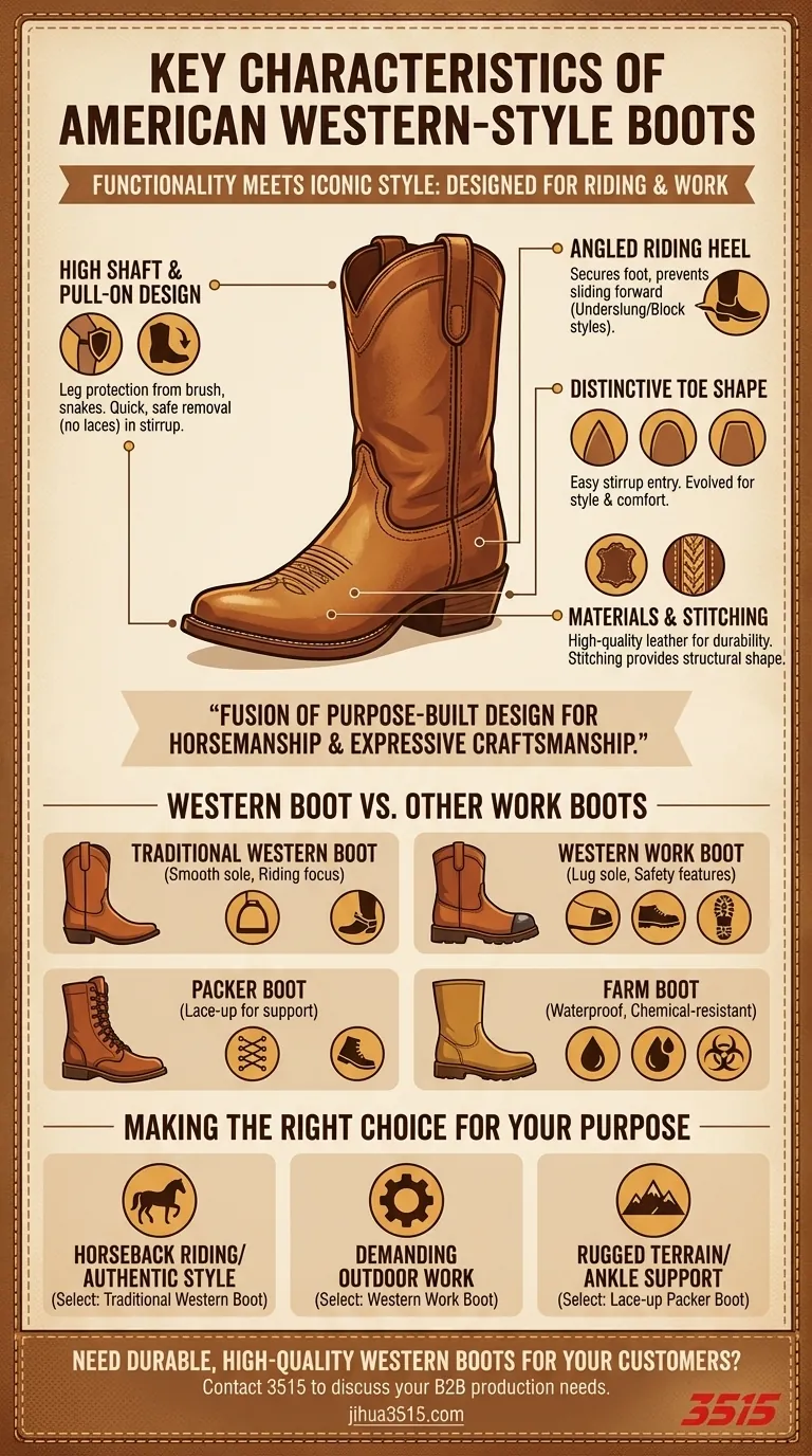 Quelles sont les caractéristiques clés des bottes de style western américain ? Découvrez le design emblématique et la durabilité Guide Visuel