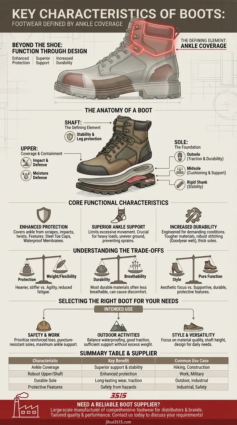 Was sind die Hauptmerkmale von Stiefeln? Überlegener Schutz, Halt & Langlebigkeit erklärt Visuelle Anleitung