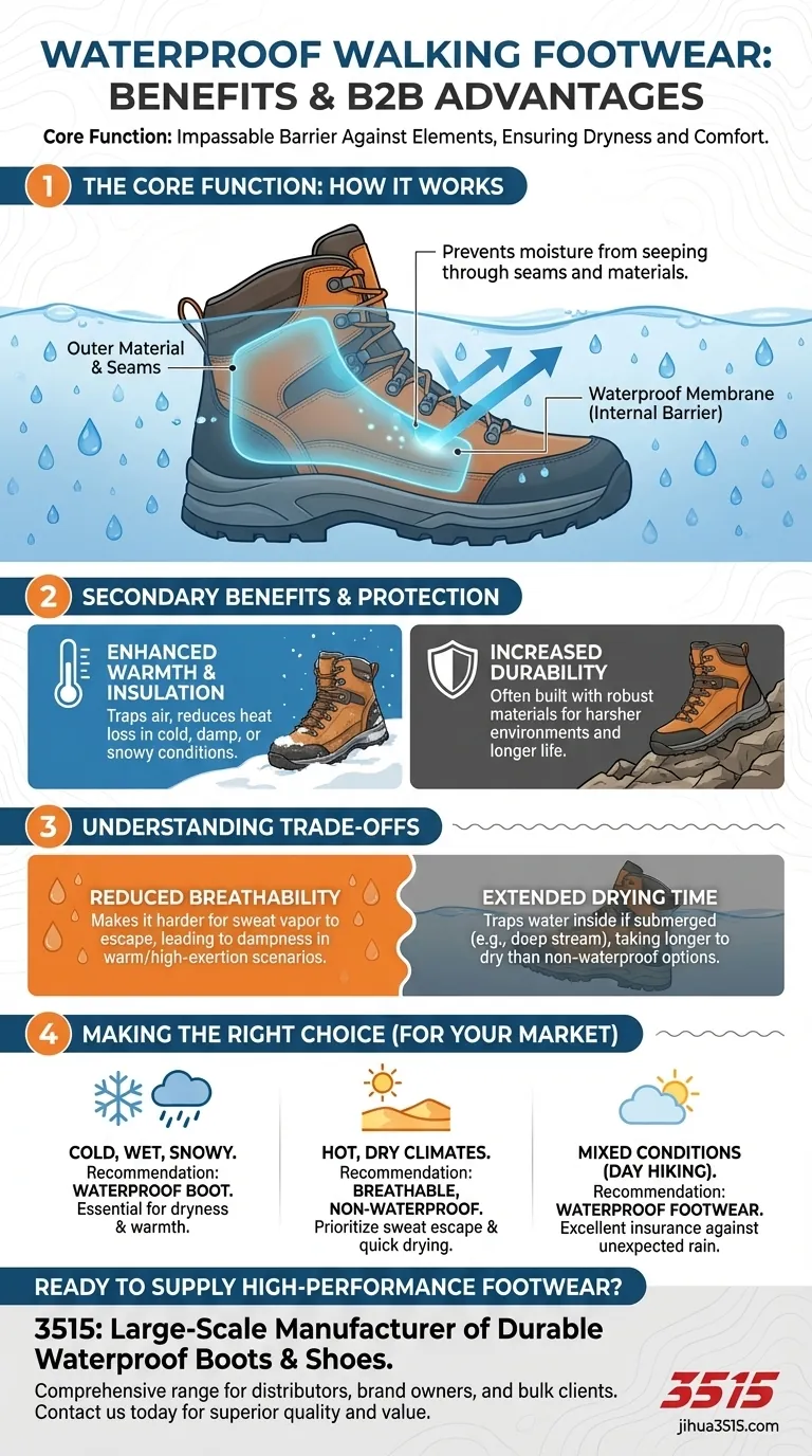 Quels sont les avantages des bottes et chaussures de marche imperméables ? Restez au sec et protégé sur tous les sentiers Guide Visuel