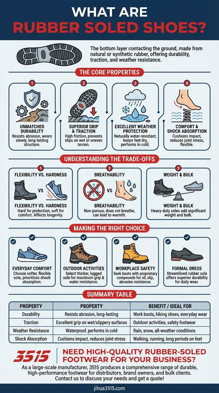 고무 밑창 신발이란 무엇인가요? 내구성이 뛰어나고 모든 날씨에 적합한 신발에 대한 궁극적인 가이드 시각적 가이드