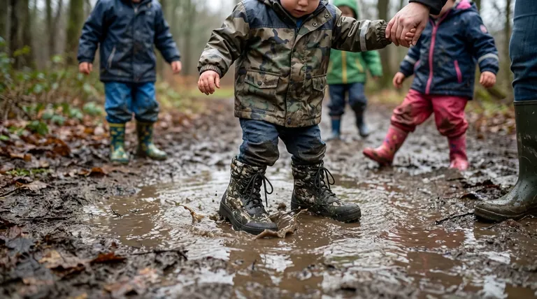 Pourquoi les bottes en caoutchouc sont-elles problématiques pour les enfants ayant une faible tonicité musculaire ou des problèmes de mobilité ? Trouvez des alternatives sûres et de soutien.