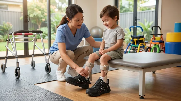 Quelles considérations sont importantes lors de la sélection de chaussures pour les enfants ayant des défis de mobilité ? Assurer l'ajustement, le soutien et la sécurité