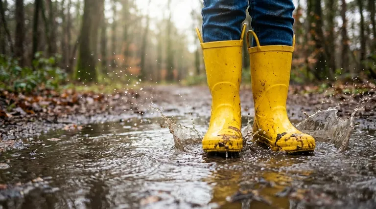 Pourquoi les bottes de pluie sont-elles particulièrement adaptées aux enfants ? Libérez le jeu et le développement par tous les temps