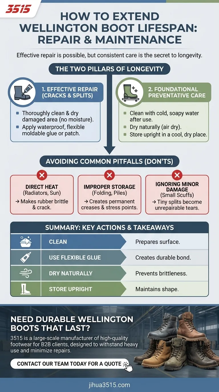 Comment réparer les bottes en caoutchouc pour prolonger leur durée de vie ? Un guide pour une usure durable Guide Visuel